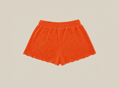 SHORT TOWELLING KIDS CORAL