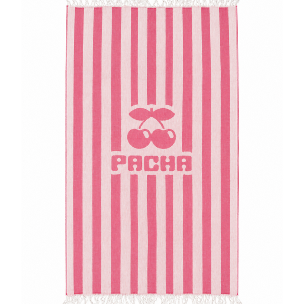 PAREO RECYCLED STRIPES FUCSIA