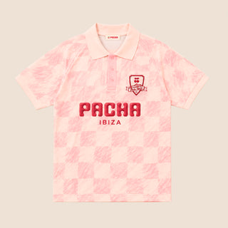 T-SHIRT FOOTBALL RETRO LIGHT PINK