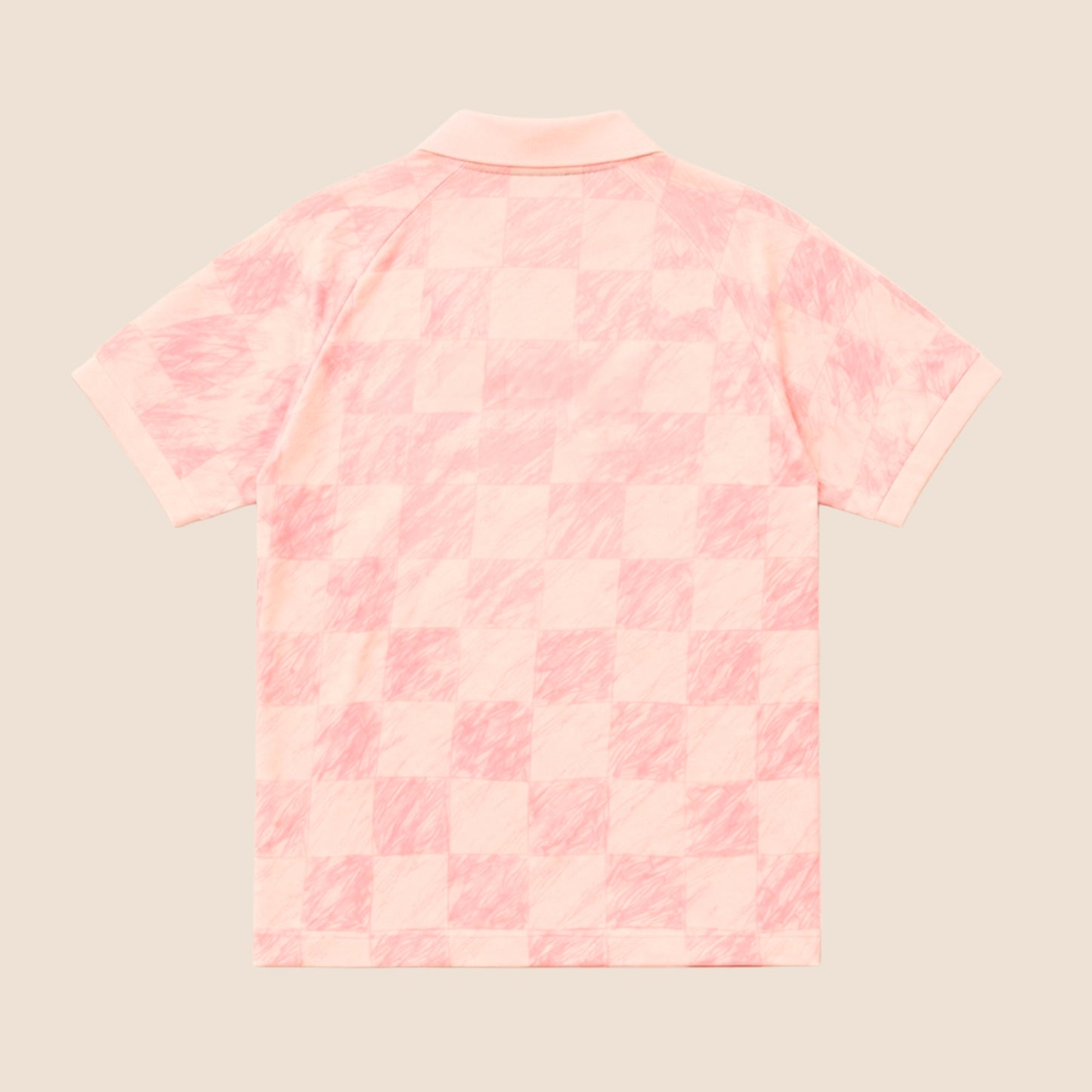 T-SHIRT FOOTBALL RETRO LIGHT PINK