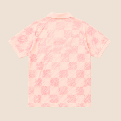 T-SHIRT FOOTBALL RETRO LIGHT PINK