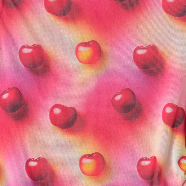 SHORT DRESS CHERRIES PINK - second image