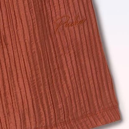 SHORT PLEATTED ORANGE