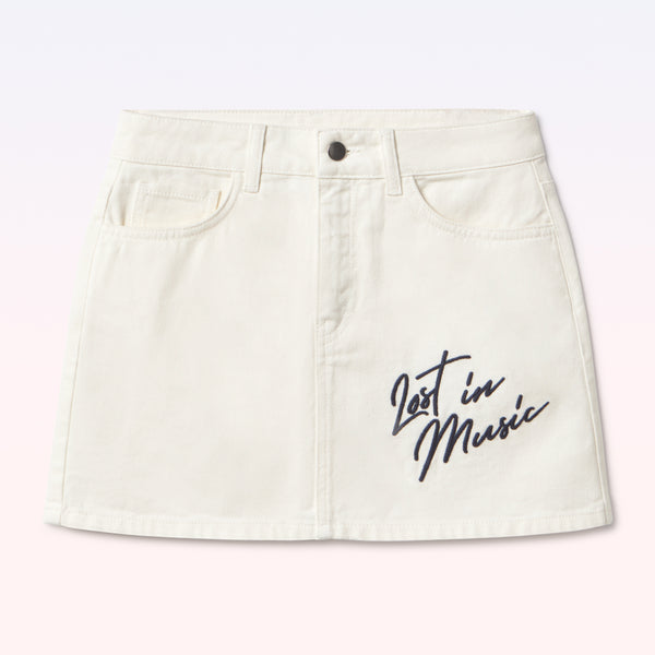 SKIRT LOST IN MUSIC ECRU - second image