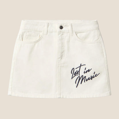 SKIRT LOST IN MUSIC ECRU