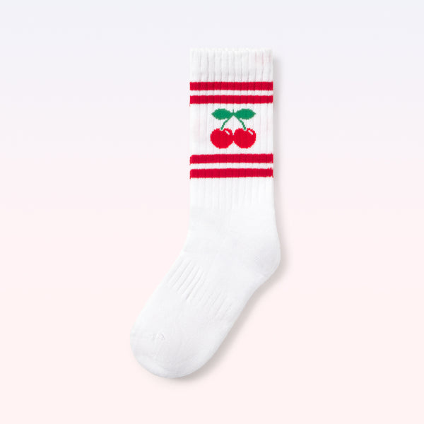 SOCK ATHLETIC KID WHITE-RED - second image