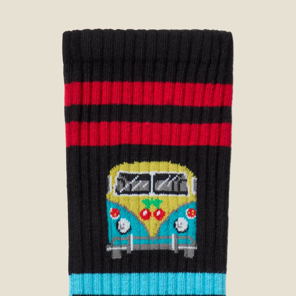 SOCK CHERRY VAN PACHA BLACK - second image