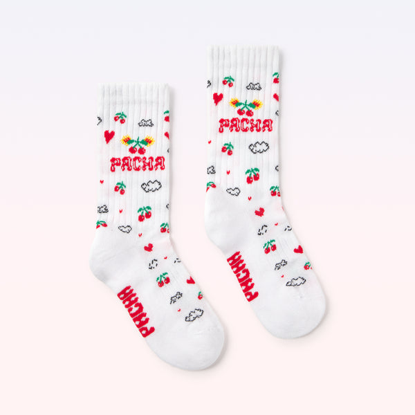 SOCK SOY PACHA KIDS WHITE