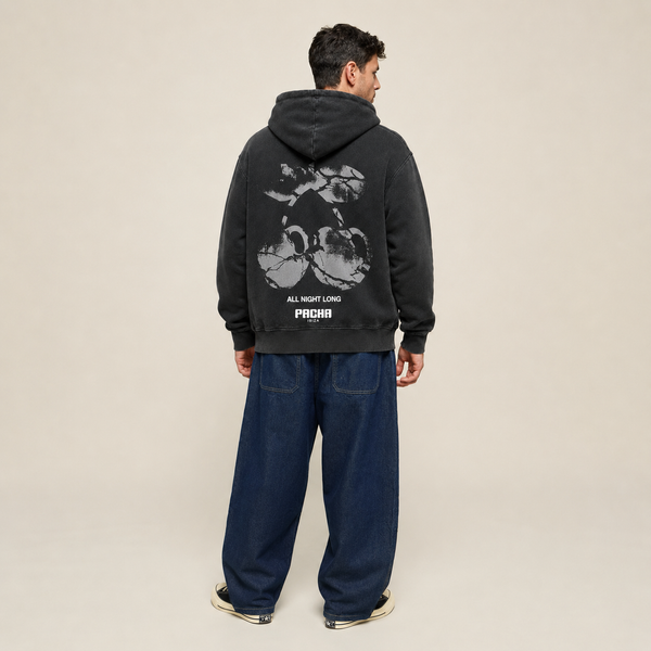 HOODIE BROKEN CHERRY CHARCOAL