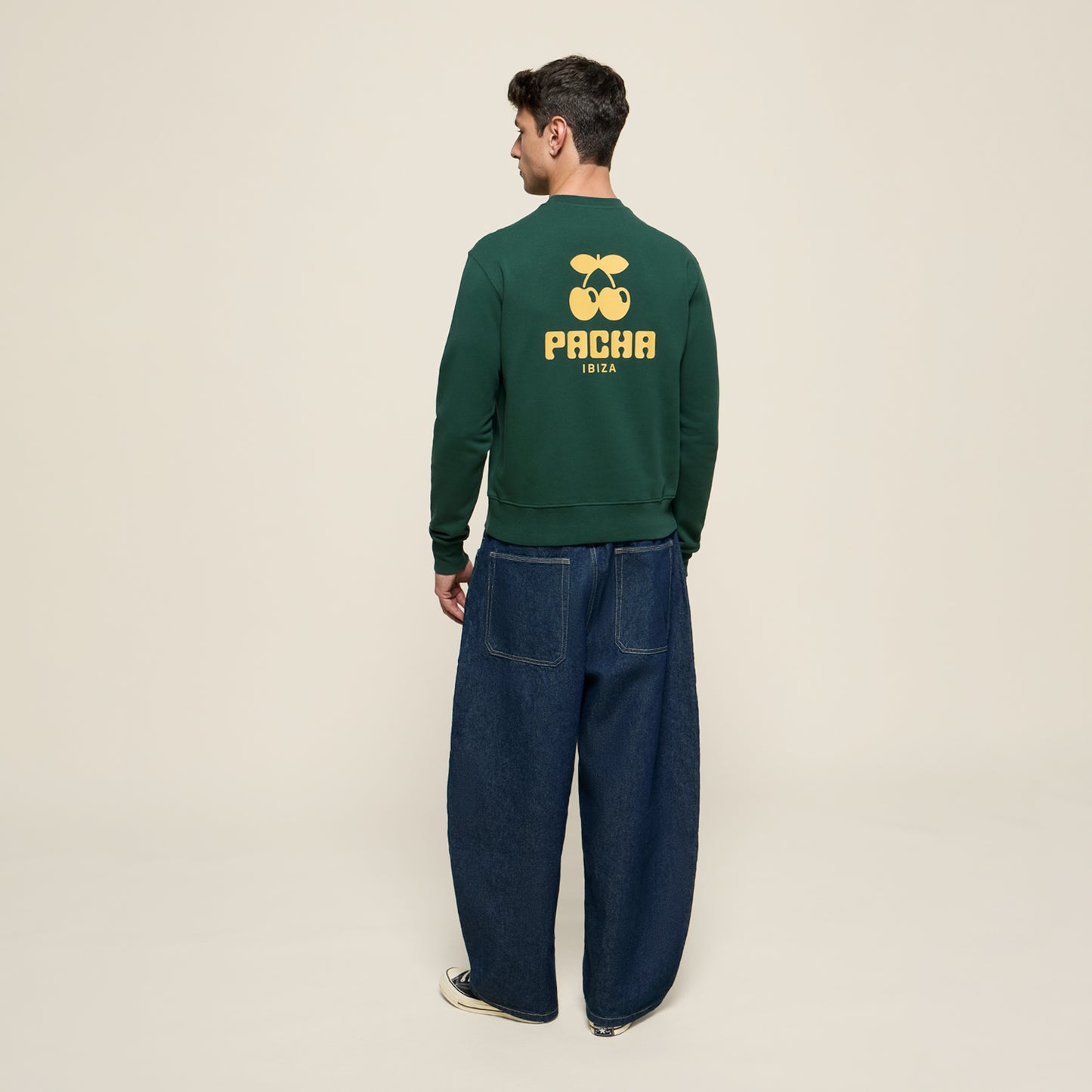 SWEATSHIRT BASIC POCKET GREEN