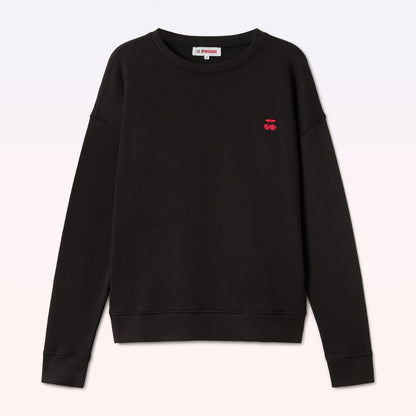 Basic-Sweatshirt mit Stickerei