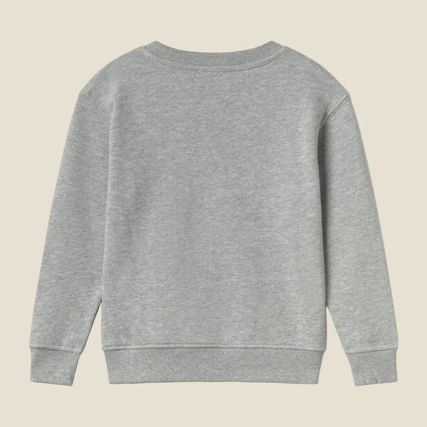 SWEATSHIRT EMBROIDERED KIDS GREY - second image