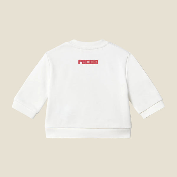 SWEATSHIRT SUN&MOON BABY OFF-WHITE - second image