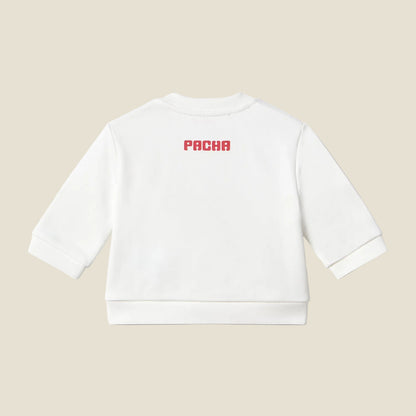 SWEATSHIRT SUN&MOON BABY OFF-WHITE