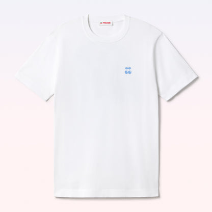 T-SHIRT ACUARELA WHITE-BLUE