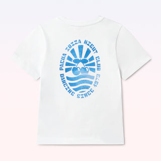 T-SHIRT ACUARELA KIDS WHITE-BLUE