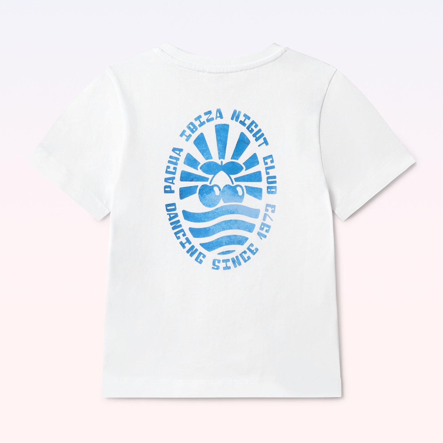 T-SHIRT ACUARELA KIDS WHITE-BLUE