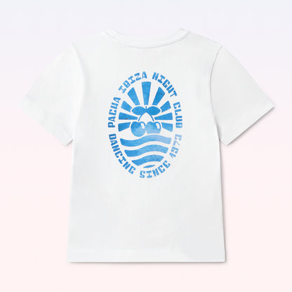 T-SHIRT ACUARELA KIDS WHITE-BLUE