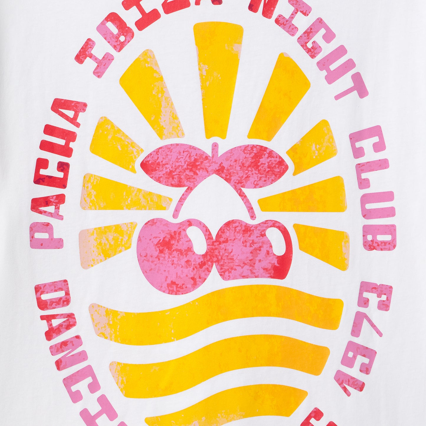 T-SHIRT ACUARELA WHITE-ORANGE