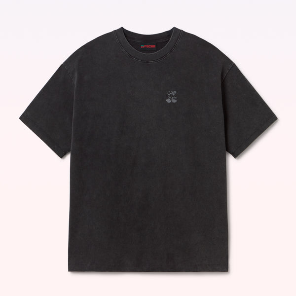 T-SHIRT BROKEN CHERRY BLACK - second image