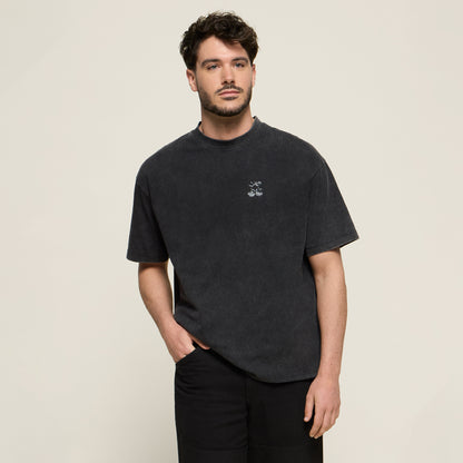 T-SHIRT BROKEN CHERRY BLACK