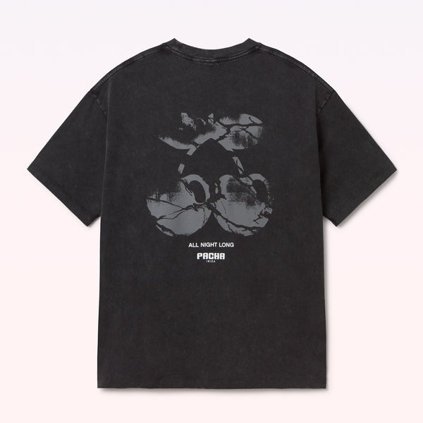 T-SHIRT BROKEN CHERRY BLACK