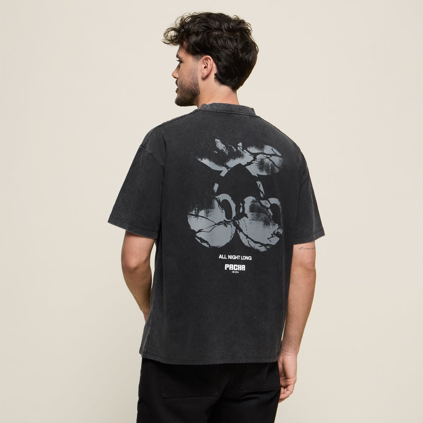 T-SHIRT BROKEN CHERRY BLACK