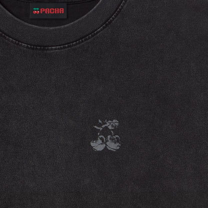 T-SHIRT BROKEN CHERRY BLACK