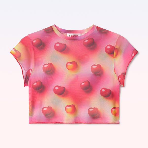 T-SHIRT CHERRIES PINK