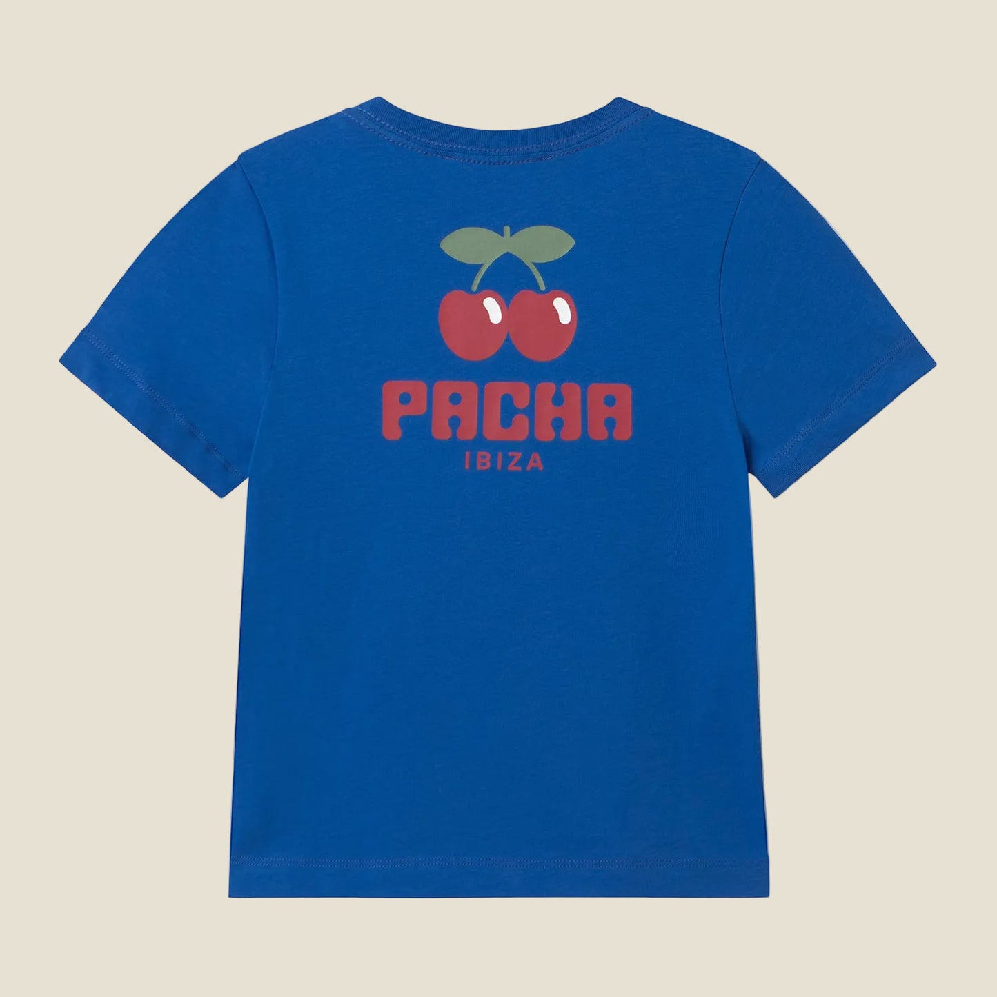 T-SHIRT CHERRY POCKET KIDS BLUE