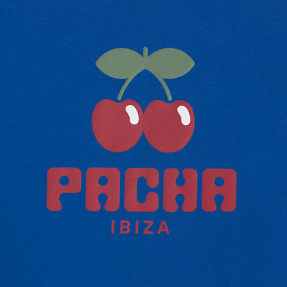 T-SHIRT CHERRY POCKET KIDS BLUE