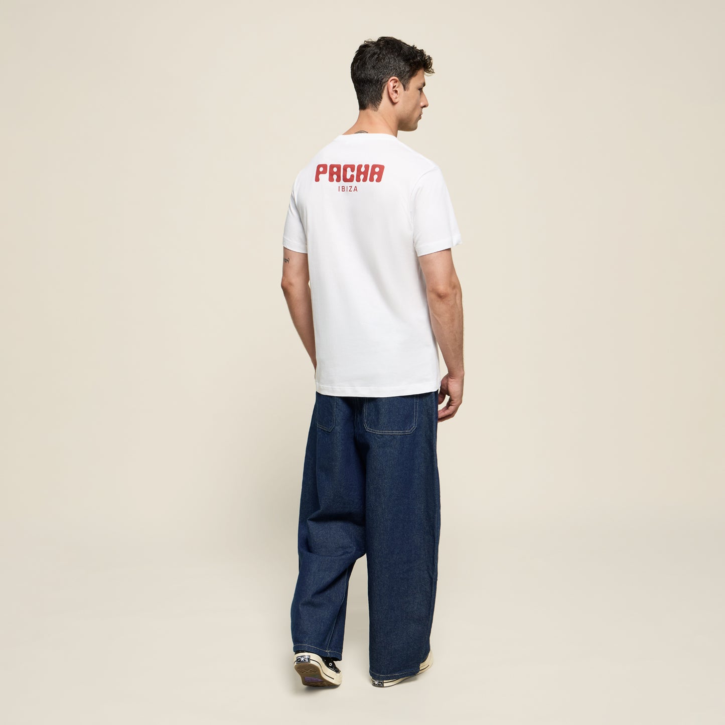 T-SHIRT BASIC CHERRY MAN WHITE