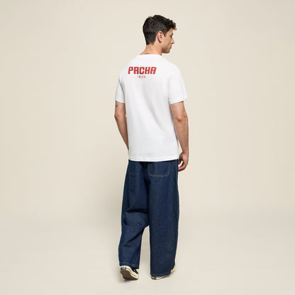 T-SHIRT BASIC CHERRY MAN WHITE