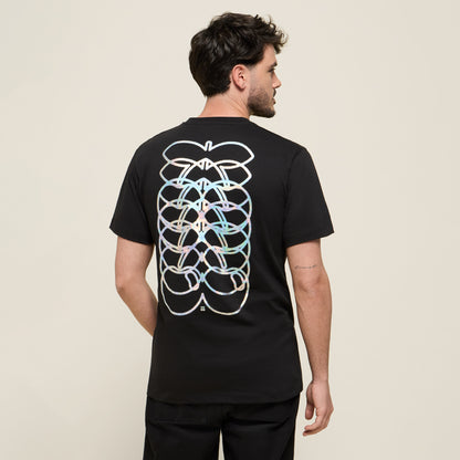 T-SHIRT CHERRYS BLACK-WHITE