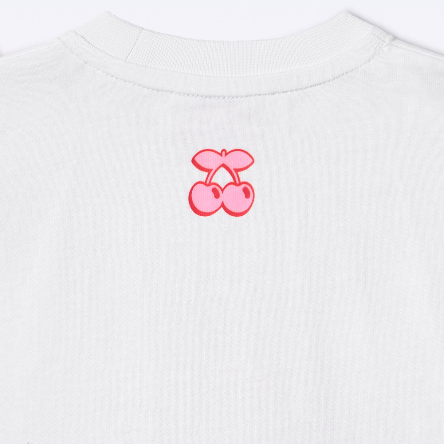 T-SHIRT CHERRY LIPS GIRL WHITE