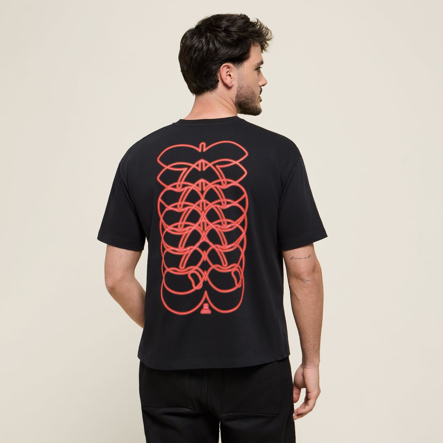 T-SHIRT CHERRYS BLACK-RED