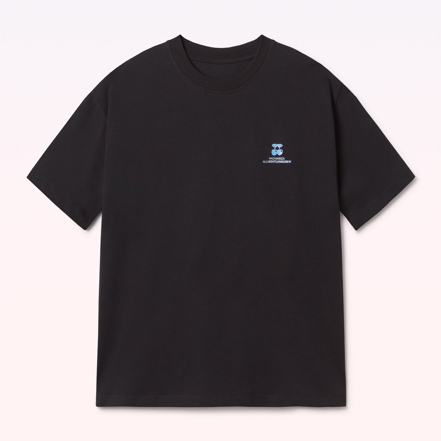 T-SHIRT CHERRYS BLACK-WHITE