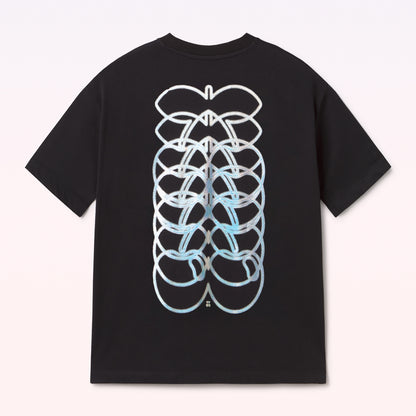T-SHIRT CHERRYS BLACK-WHITE