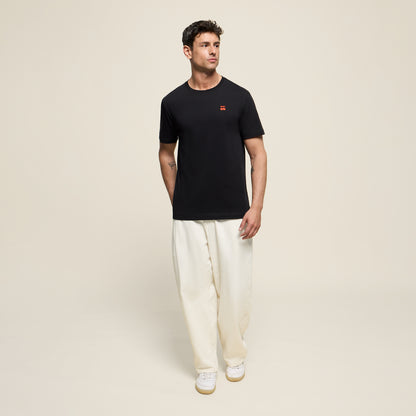 T-SHIRT EMBROIDERED CHERRY BLACK
