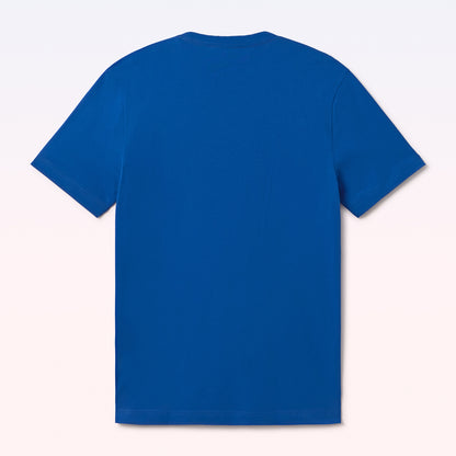 T-SHIRT EMBROIDERED CHERRY BLUE ELECTRIC
