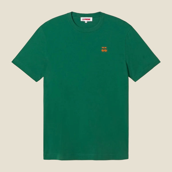 T-SHIRT EMBROIDERED CHERRY GREEN
