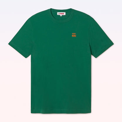 T-SHIRT EMBROIDERED CHERRY GREEN
