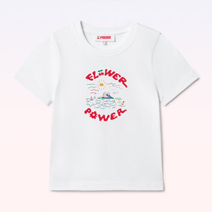 T-SHIRT FLOWER ES VEDRÁ KIDS WHITE