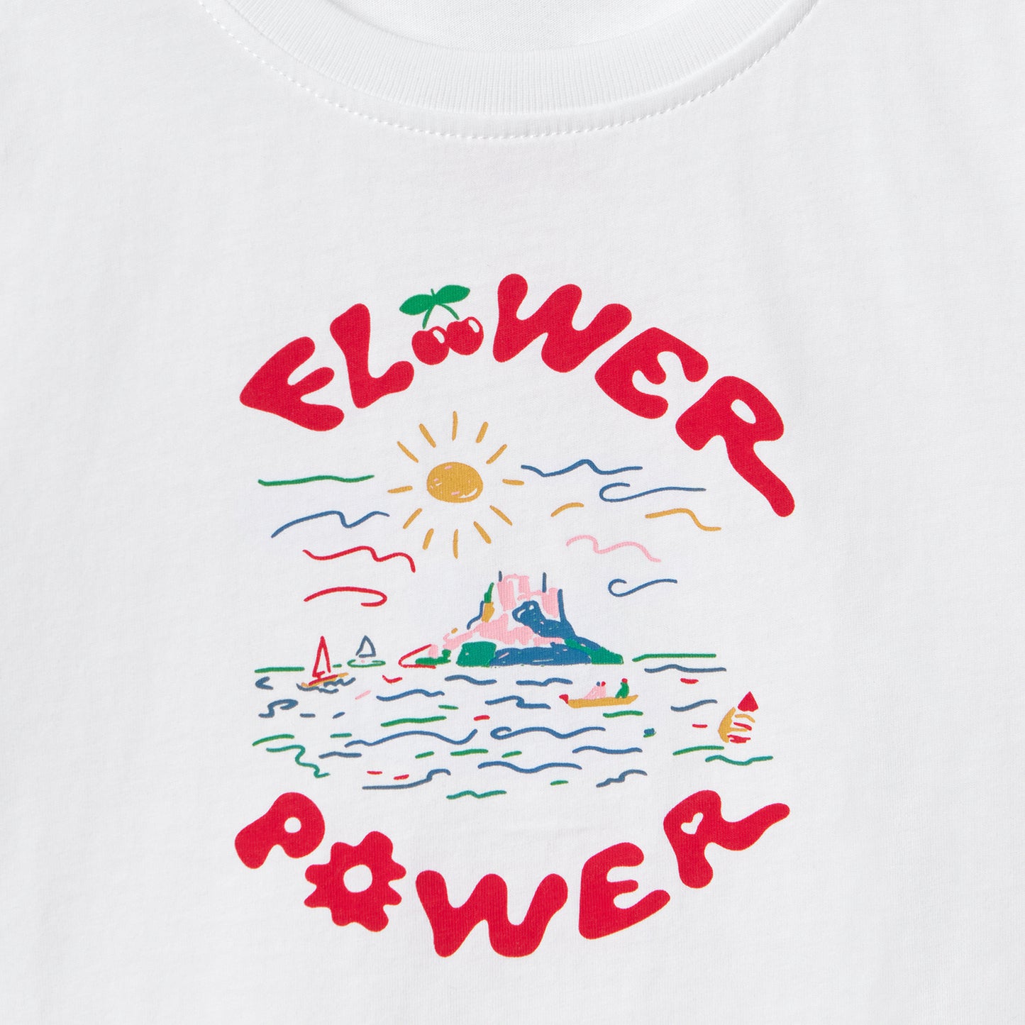 T-SHIRT FLOWER ES VEDRÁ KIDS WHITE