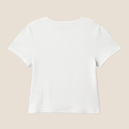RIBBED CROP ISLAND WHISPERS WHITE