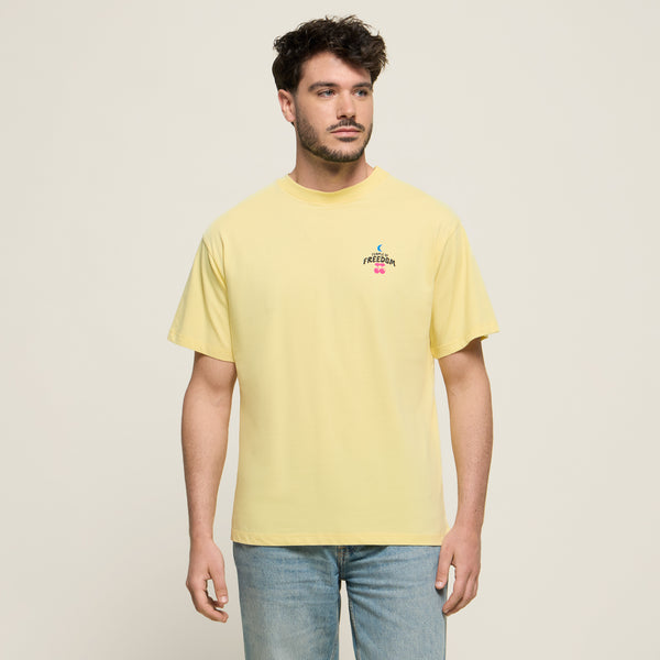 T-SHIRT PACHA TEMPLE YELLOW