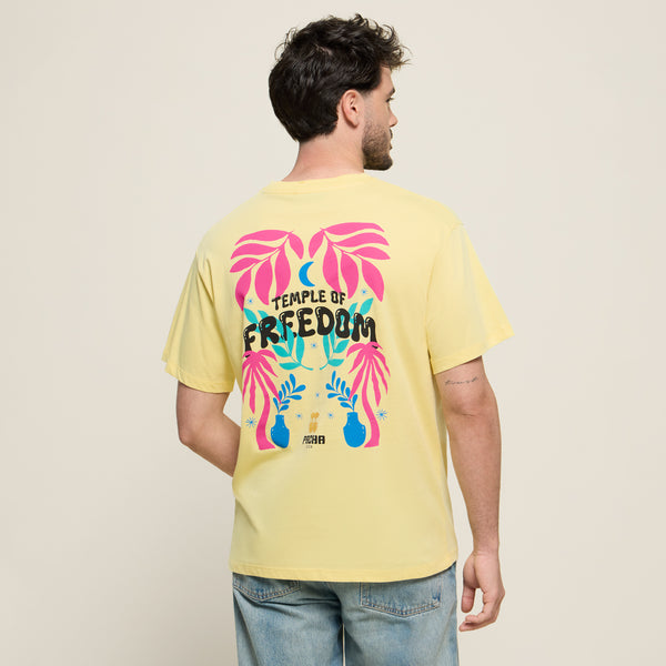 T-SHIRT PACHA TEMPLE YELLOW - second image