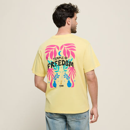 T-SHIRT PACHA TEMPLE YELLOW