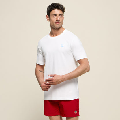 T-SHIRT ACUARELA WHITE-BLUE