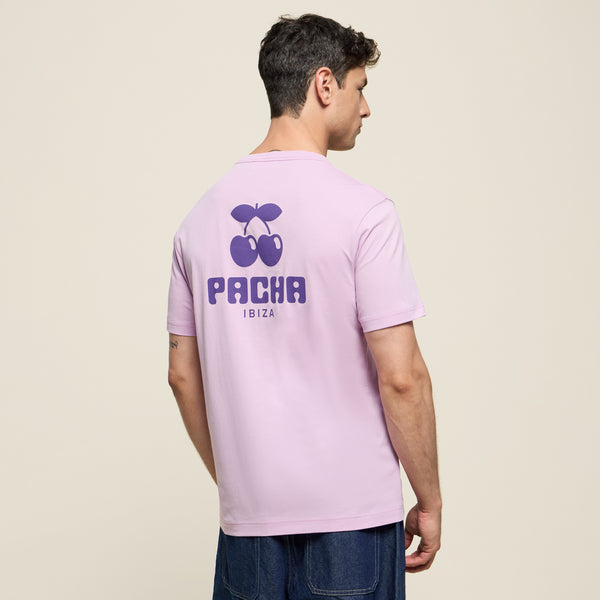 GENDERLESS T-SHIRT BASIC POCKET LILAC